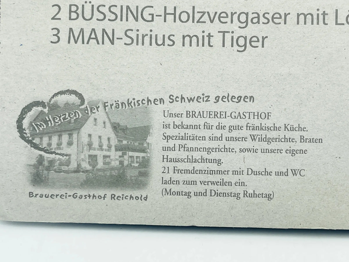 MAN TRUCK Przyczepa na Słonia Grell 1:87 Brauerei Reichold Blister Zielony – zdjęcie 6