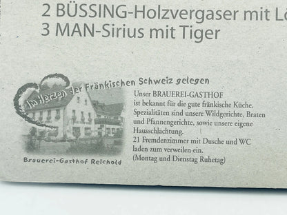 MAN TRUCK Przyczepa na Słonia Grell 1:87 Brauerei Reichold Blister Zielony – zdjęcie 6