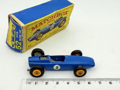 B.R.M. Racing Car Matchbox Niebieski 1:64 Made in Angelia – zdjęcie 6