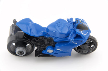 Motocykl Sportowy Hot Wheels Niebieska 1:64 – zdjęcie 6