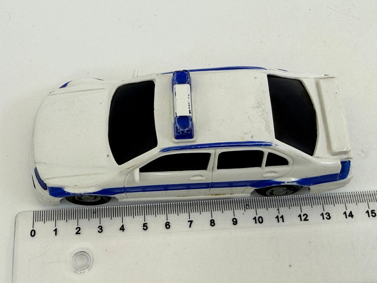 Jak Mercedes-Benz Police ok 2005 Biały 1:32 Sedan Policja Vintage Model – zdjęcie 6