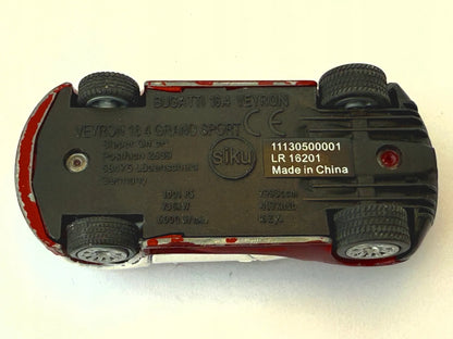 BUGATTI VEYRON 16.4 GRAND SPORT, Siku, Resoraki, Die cast, Bordowy, 1:64 – zdjęcie 6