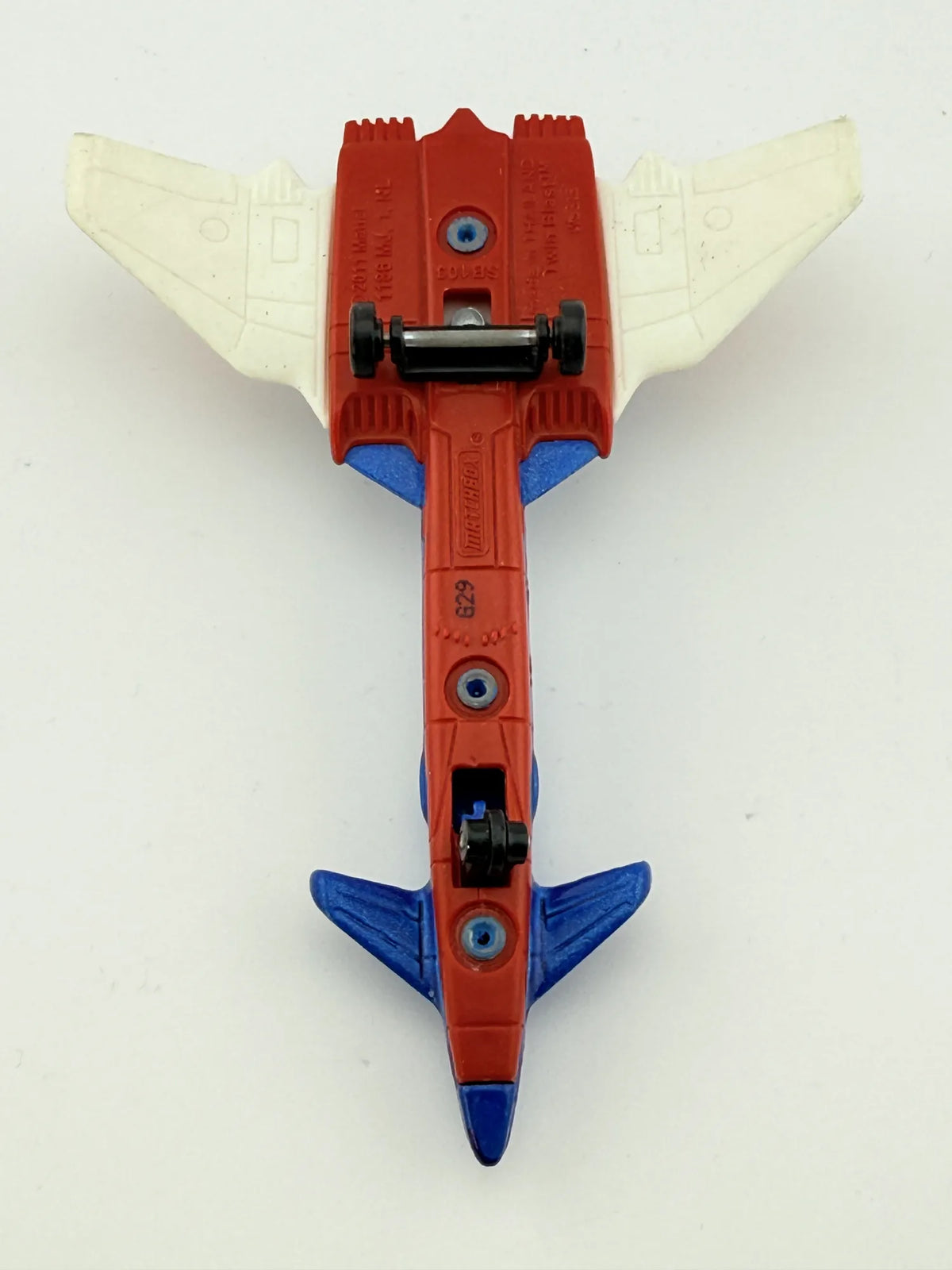 SKY BUSTERS TWIN BLAST, Matchbox 2011, Die cast W5318, Niebieski, 1:64 – zdjęcie 6