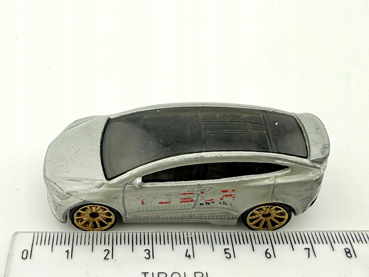 Tesla Model X Mainline Hot Wheels 2018 Srebrny 1:64 – zdjęcie 6