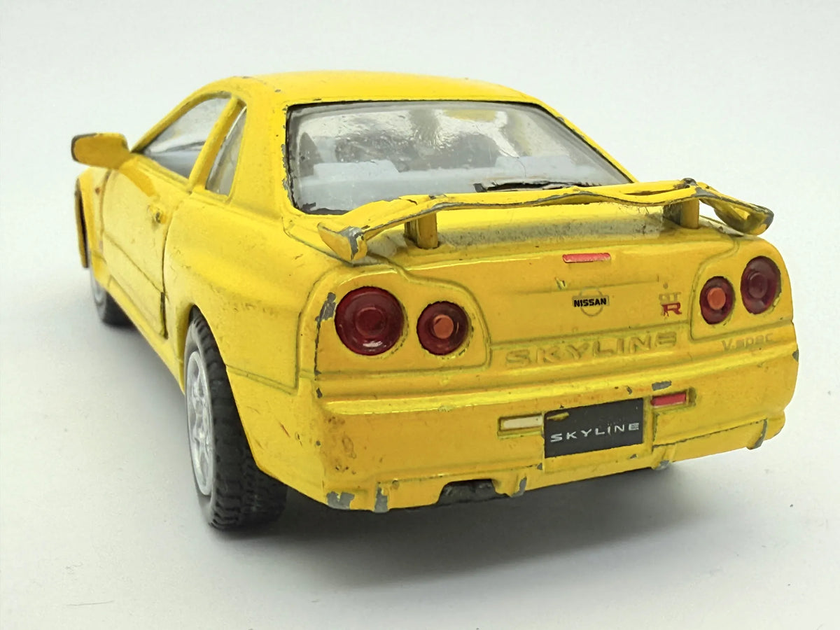 Nissan Skyline Gtr Kinsmart Żółty 1:36 – zdjęcie 6