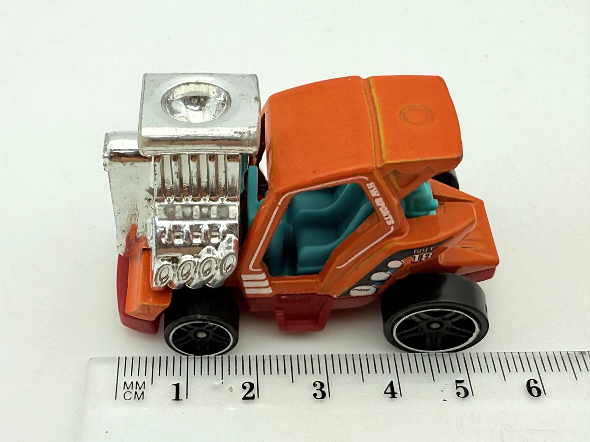 TEE'D OFF 2, Hot Wheels 2018, Die cast FJY29, Resoraki, Pomarańczowy, 1:64 – zdjęcie 6