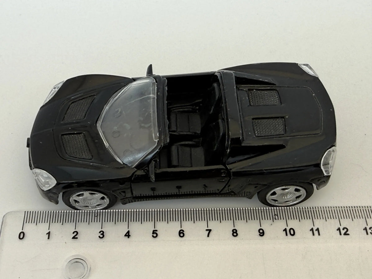OPEL SPEEDSTER 2001, Unbranded, Die cast, Czarny, 1:34, Resoraki – zdjęcie 6