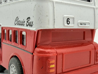 CLASSIC BUS, London Bus, City Bus 6, Die cast RM 2339, Biały 1:87, Resoraki – zdjęcie 6