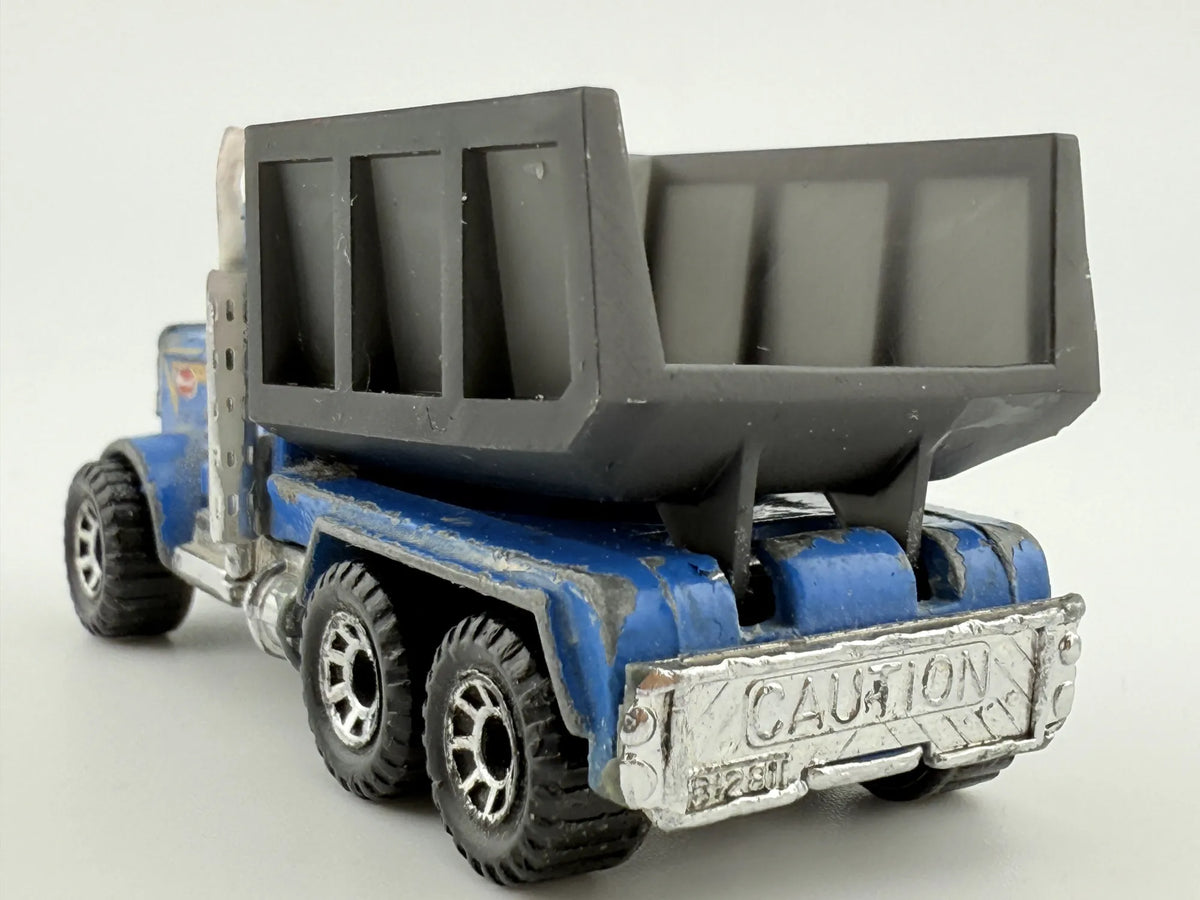 PETERBILT, Matchbox 1981, Resoraki, Die cast L80, Niebieski, 1:87 – zdjęcie 6
