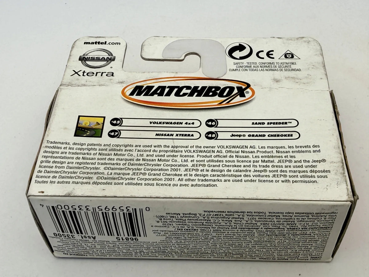 NISSAN XTERRA Surf Patrol Matchbox 2001 Biały 1:64 – zdjęcie 6