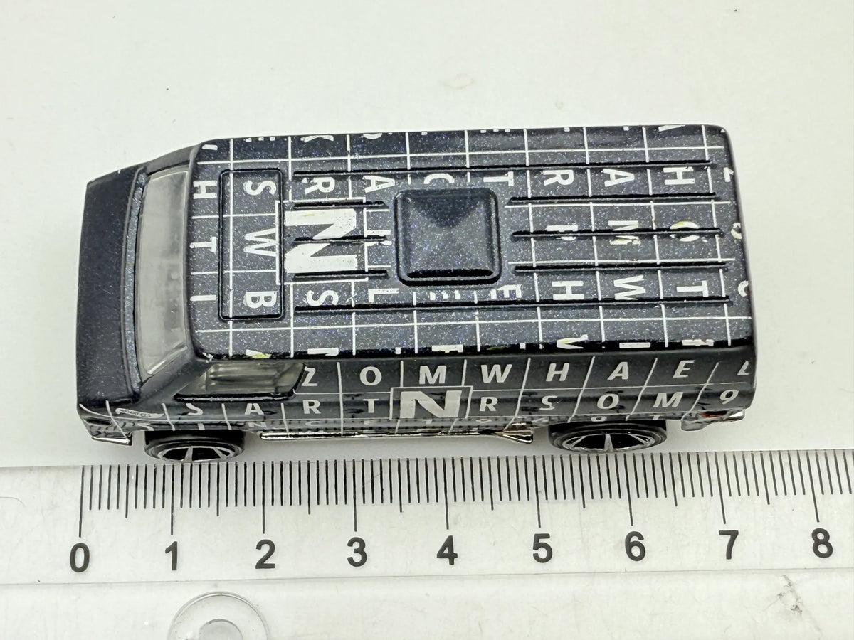 1974 VAN HW Art Cars, Hot Wheels, Die cast R7611, Ciemnoszary 1:64 Resoraki – zdjęcie 6