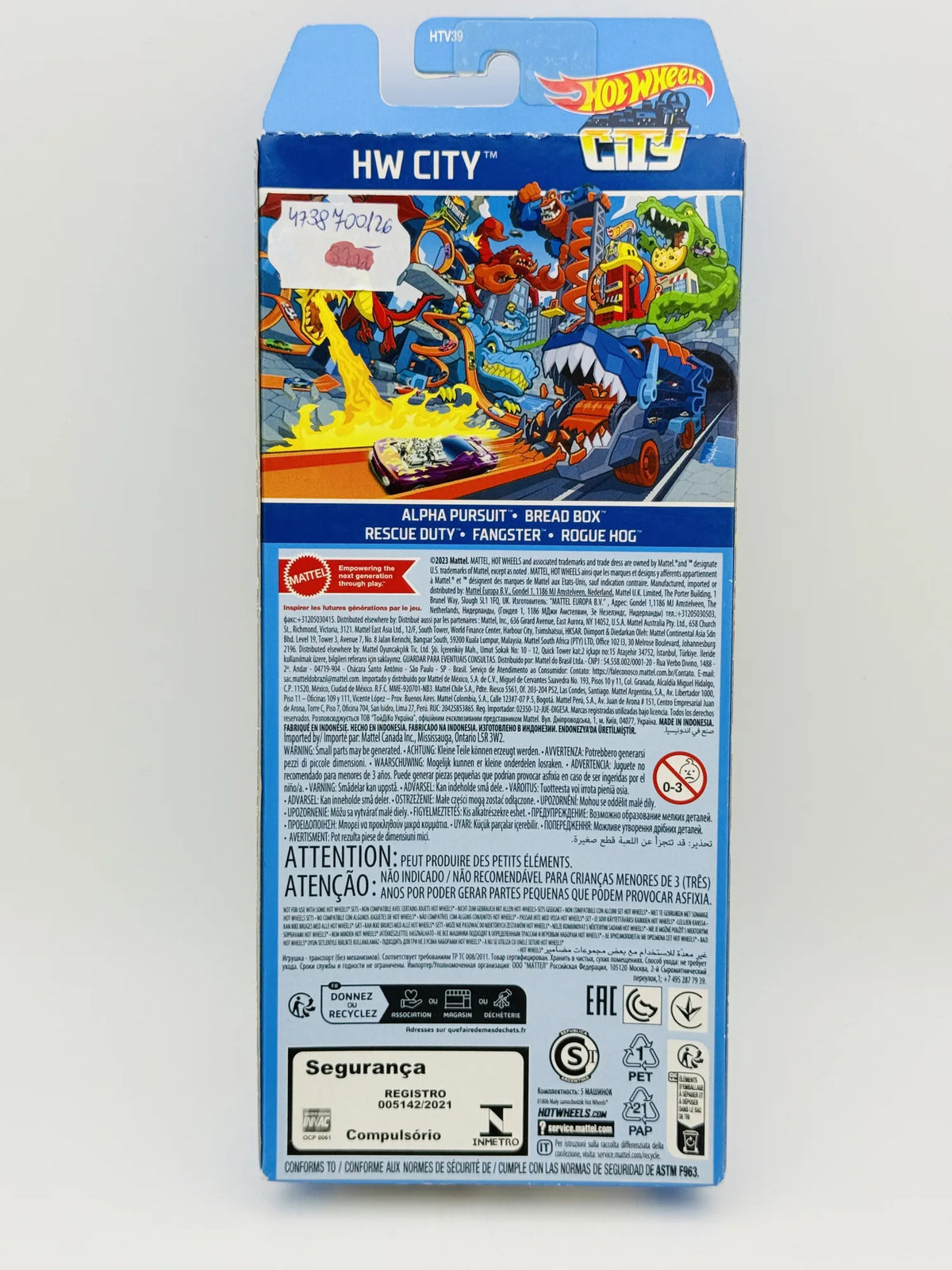 5 Pack HW CITY Hot Wheels 2023 HW CITY 1:64 POLICE Blister – zdjęcie 6