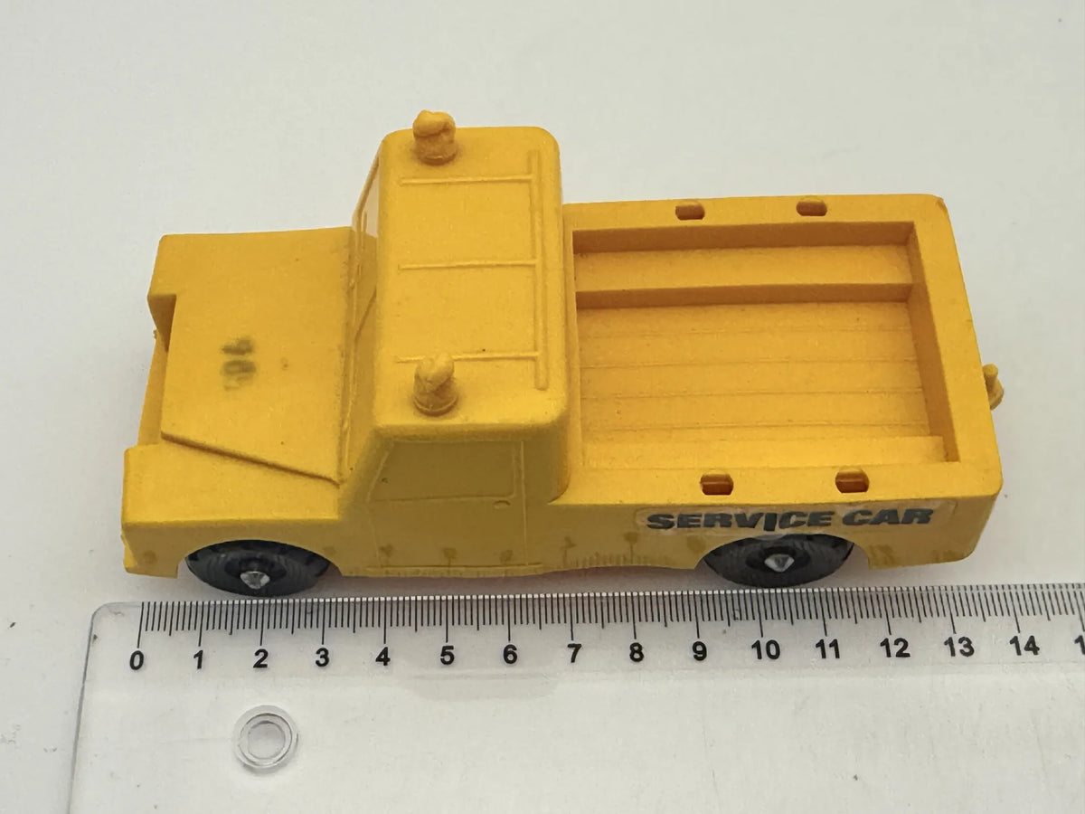LAND ROVER PICKUP SERVICE CAR, LKE PROD Made in Denmark ok. 1975, Guma 1:25 – zdjęcie 6