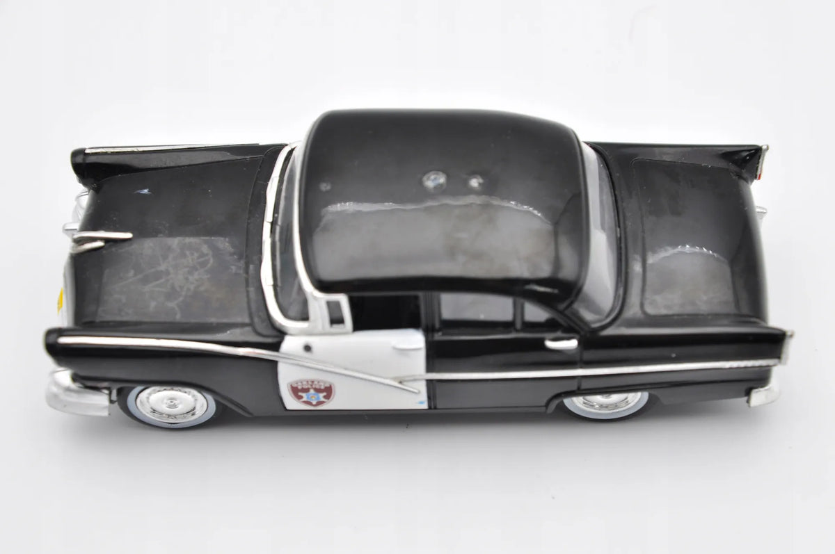 Ford Fairlane Police Car Policja Dinky Toys 1956 Czarny 1:43 Made in United – zdjęcie 6