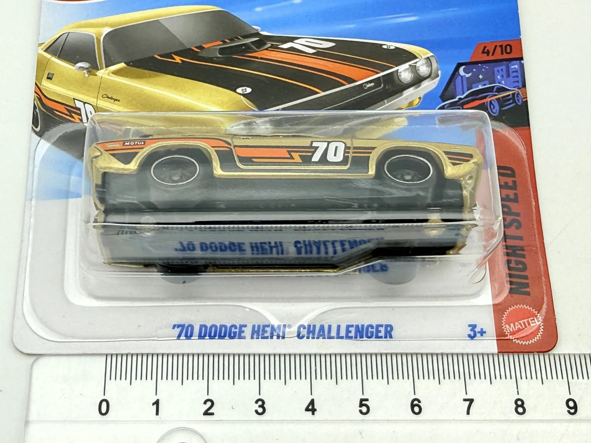 '70 DODGE HEMI CHALLENGER, Hot Wheels 2026, Die cast JJJ07N521, Złoty, 1:64 – zdjęcie 6