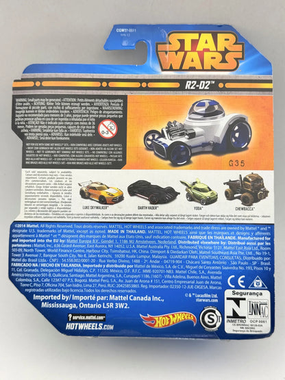 STAR WARS R2-D2 CHARACTER CAR Hot Wheels 2014 Biały 1:64 – zdjęcie 6