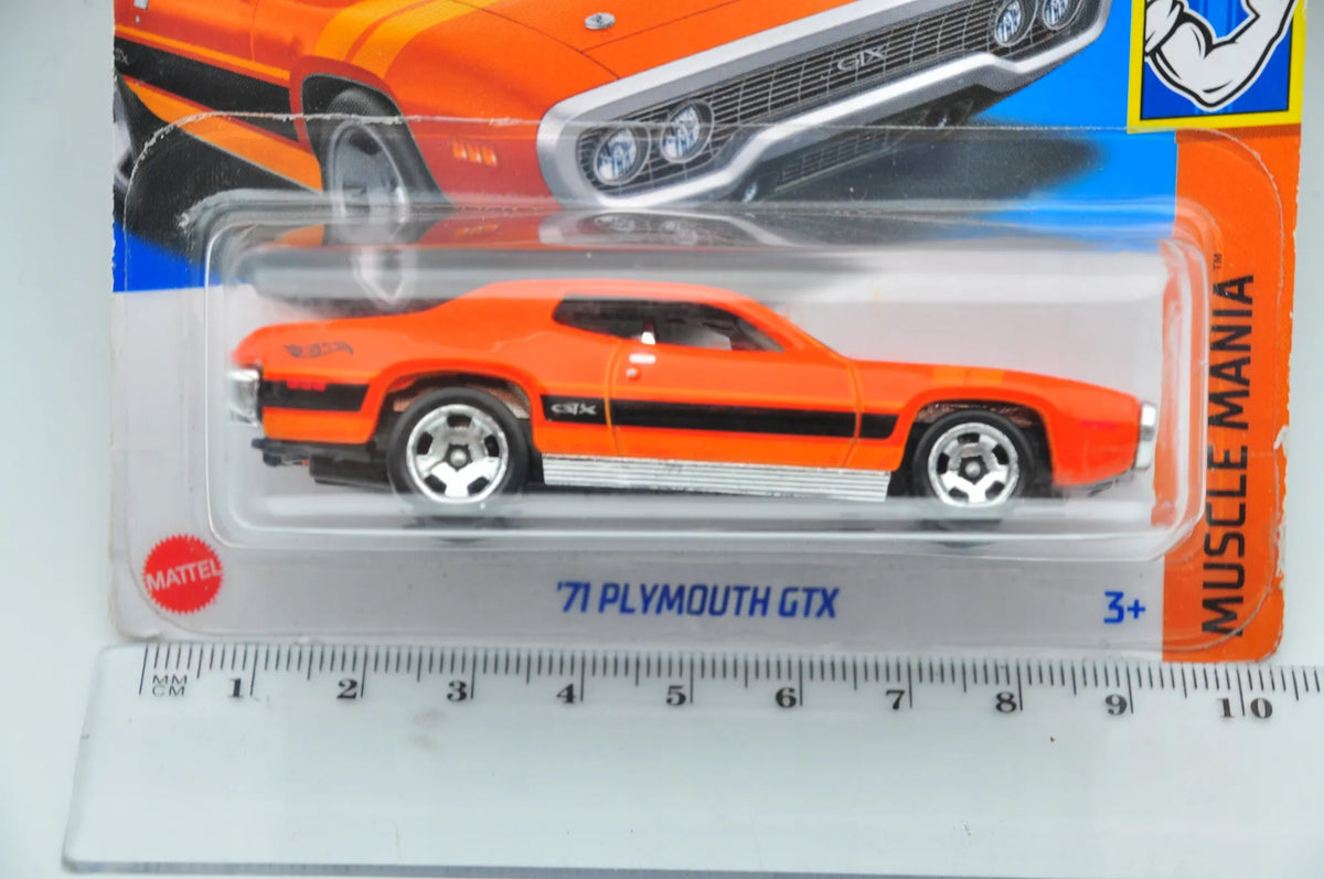 Plymouth Gtx 1971 Hot Wheels Pomarańczowy 1:64 – zdjęcie 6