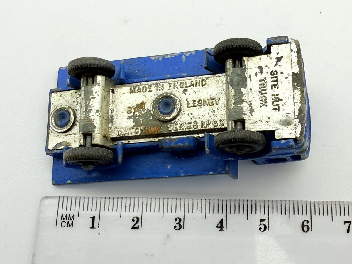 Site Hut Truck Matchbox Niebieski 1:87 Made in Anglia – zdjęcie 6