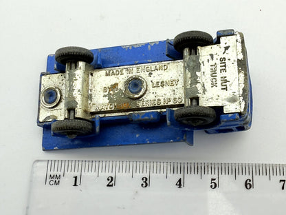 Site Hut Truck Matchbox Niebieski 1:87 Made in Anglia – zdjęcie 6