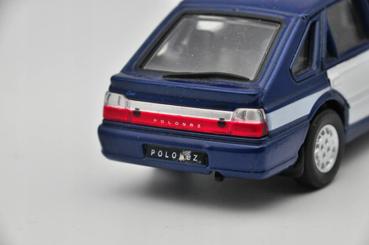 POLONEZ CARO PLUS POLICJA Welly 1:43 Niebiesko-Biały – zdjęcie 6