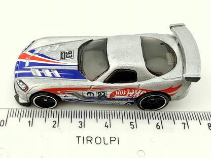 DODGE VIPER SRT10 ACR, Hot Wheels, Resoraki, Die cast R0939, Srebrny, 1:64 – zdjęcie 6