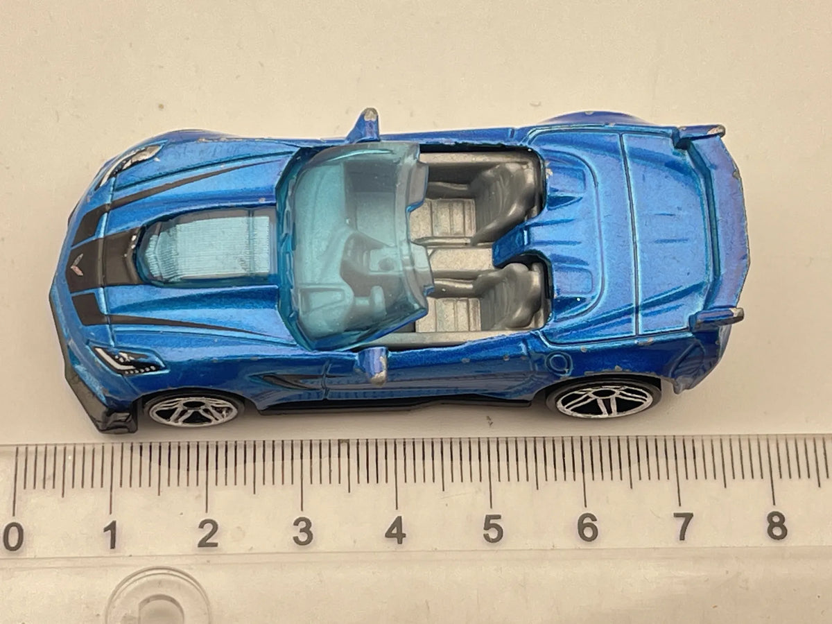 CHEVROLET CORVETTE ZR1 CONVERTIBLE, Hot Wheels 2019, Die cast GHB34, 1:64 – zdjęcie 6