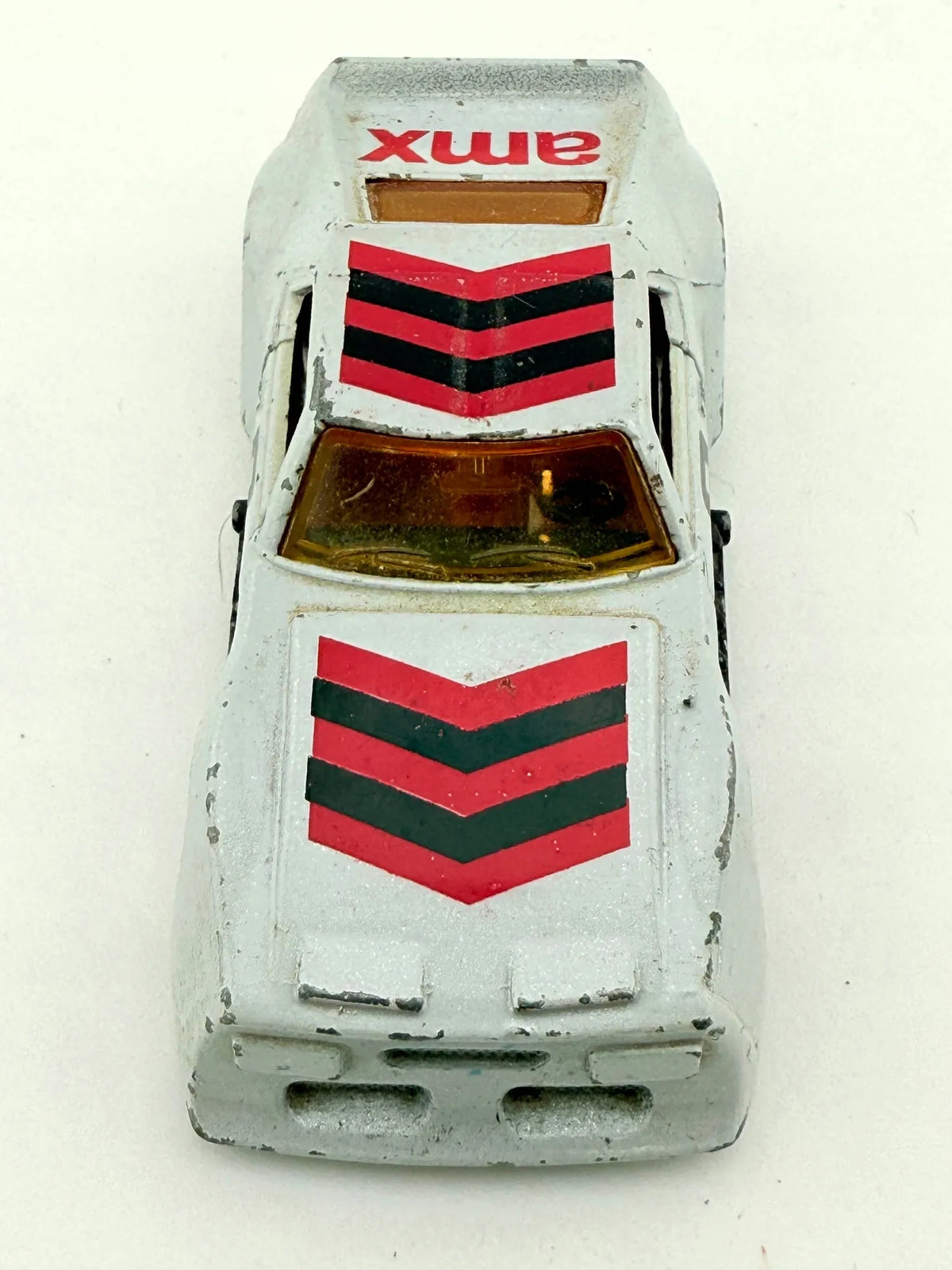 AMX PRO-STOCKER Matchbox '70 Srebrny 1:64 Made in Macau – zdjęcie 6