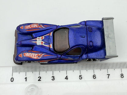 PANOZ GTR-1, Hot Wheels 1997, Die cast 449, Niebieski, 1:64, Resoraki – zdjęcie 6