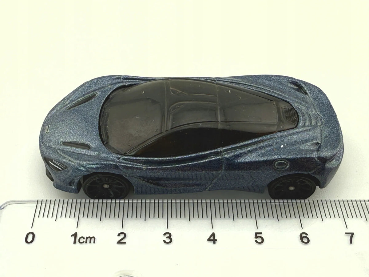 MCLAREN 720S, Hot Wheels 2017, Die cast NO3, Niebieski grafit 1:64 Resoraki – zdjęcie 6