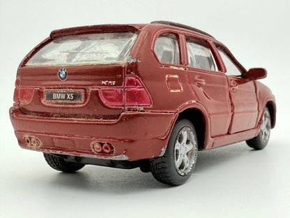 BMW X5, Maisto, Die cast, Resoraki, Bordowy, 1:43 – zdjęcie 6