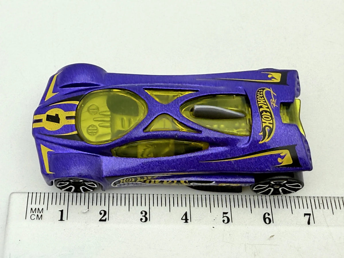 Sling Shot, Hot Wheels 2001, die cast resoraki, fioletowy, 1:64 – zdjęcie 6