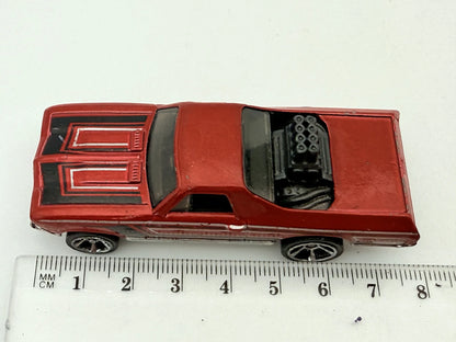 '68 El Camino Hot Wheels Czerwony 1:64 – zdjęcie 6