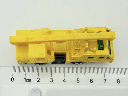 Dźwig Nissan Diesel Crane Truck, (Tomica?), Resoraki, die cast, 1:87, żółty – zdjęcie 6
