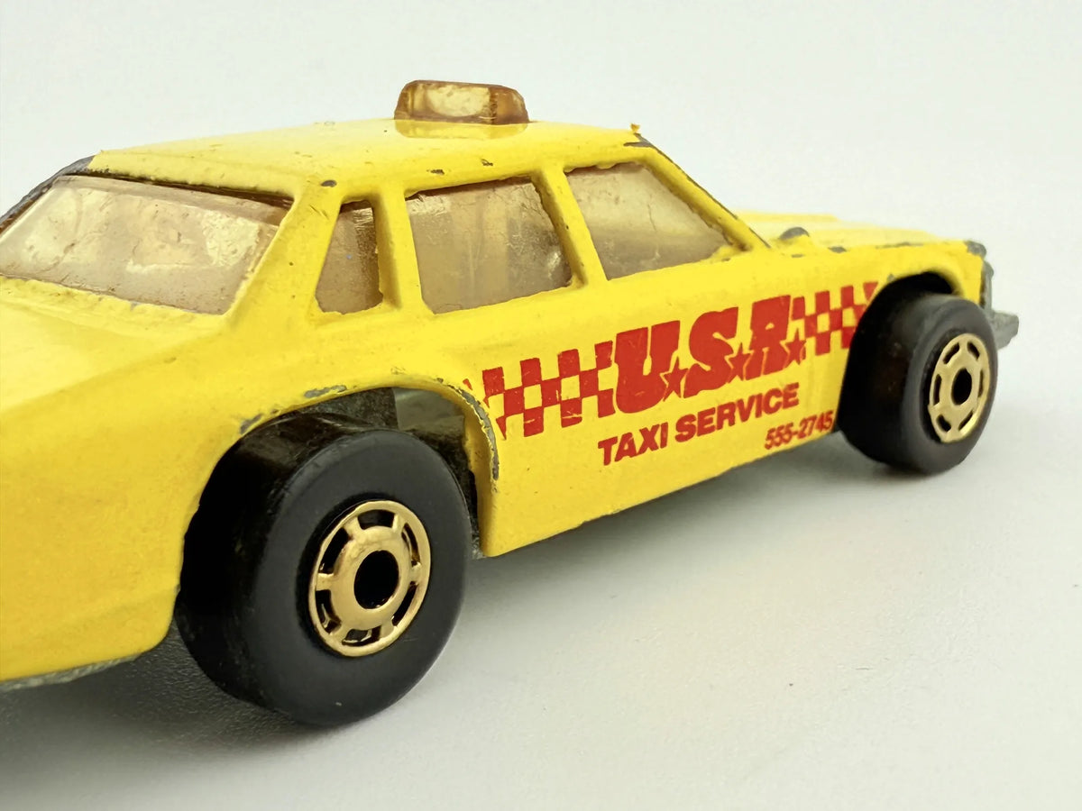 Taxi Service Matchbox Żółty 1:64 Made in England – zdjęcie 6