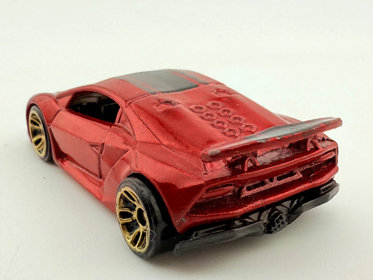 Lamborghini Sesto Elemento Hot Wheels 2013 Czerwony 1:64 – zdjęcie 6