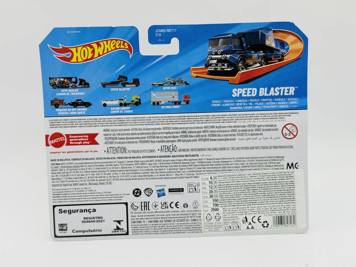 Speed Blaster Hot Wheels 2025 1:64 52 Blister Niebieski – zdjęcie 6