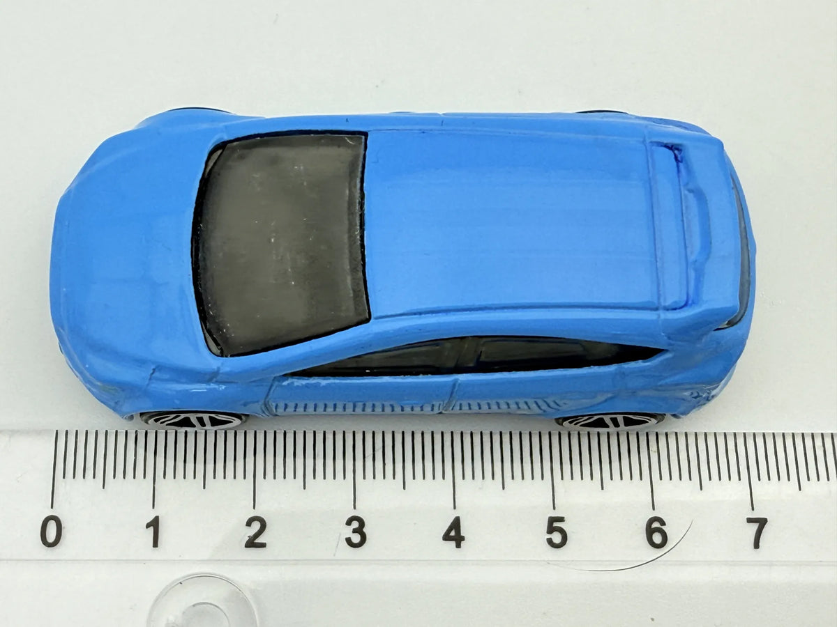 FORD FOCUS RS, Hot Wheels 2016, Resoraki, Die cast DHP07, Niebieski, 1:64 – zdjęcie 6