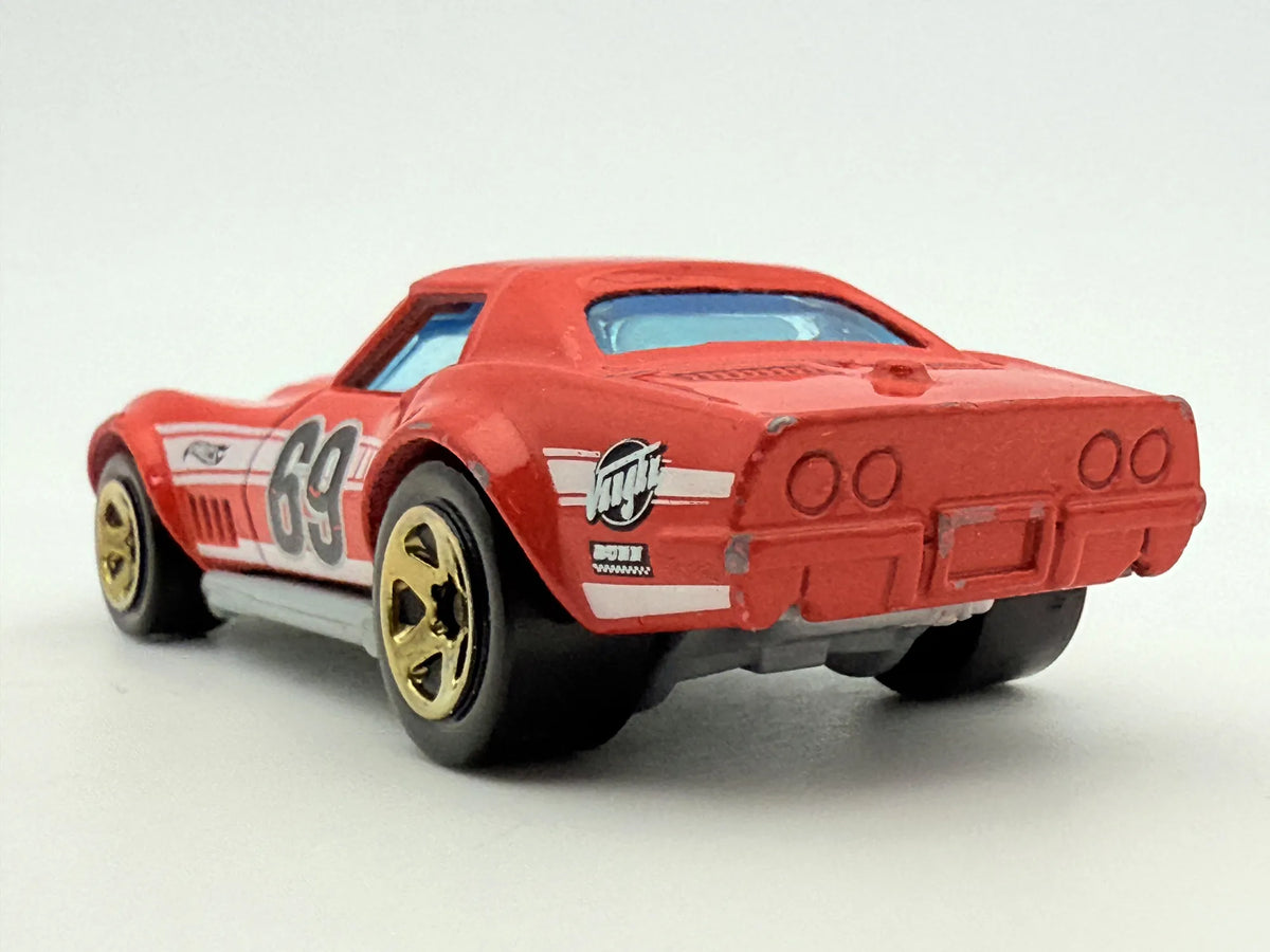 '69 Copo Corvette Hot Wheels Czerwony 1:64 – zdjęcie 6