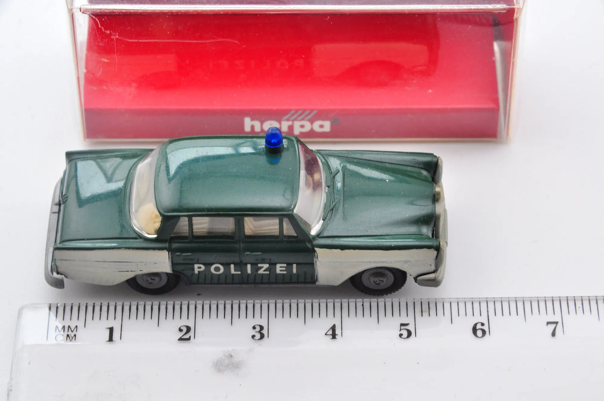Mercedes 220, Herpa, Policja, Polizei, die cast resoraki, 1:87 – zdjęcie 6