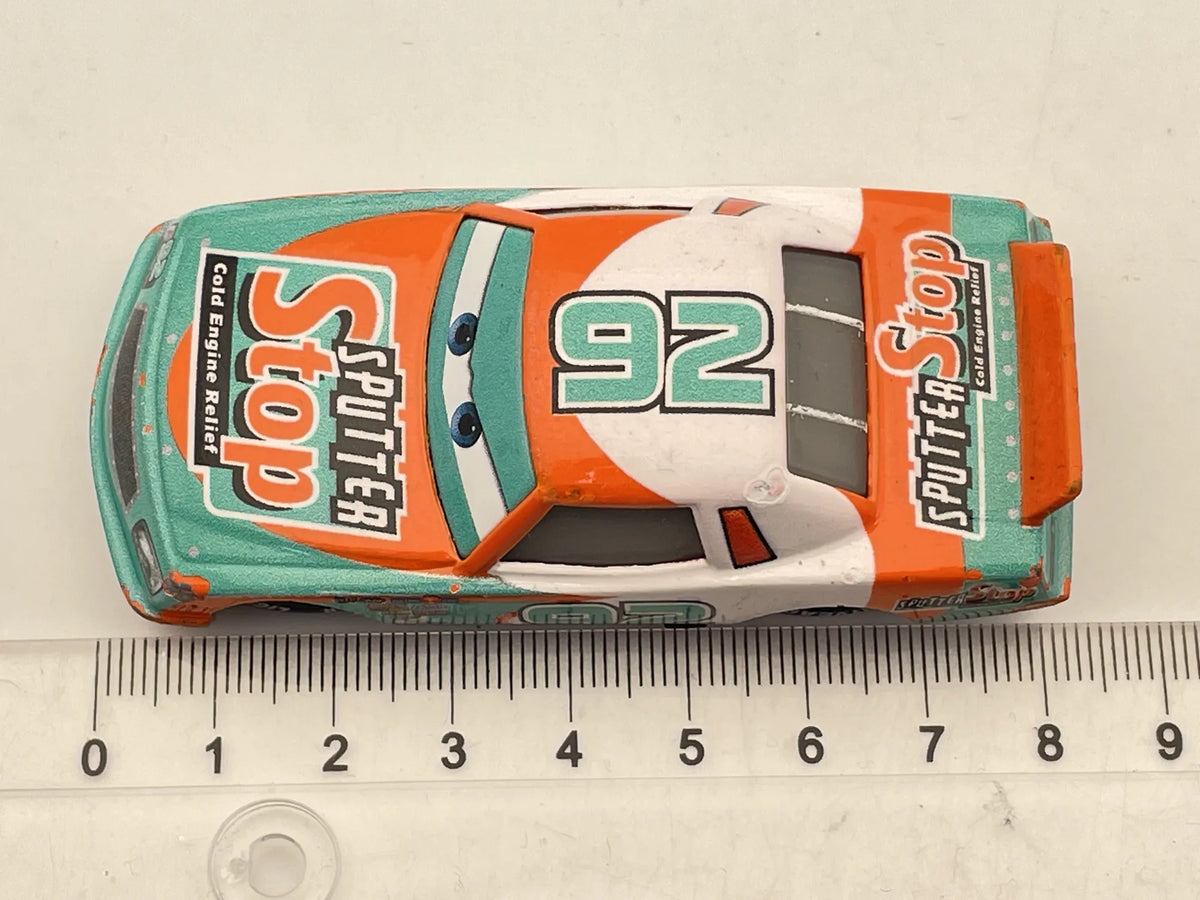 SPUTTER STOP 92 Murray Clutchburn, Auta Disney/Pixar, Die Cast FLM07, 1:55 – zdjęcie 6
