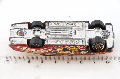 Fish'D & Chip'D Hot Wheels Czerwony 1:64 – zdjęcie 6