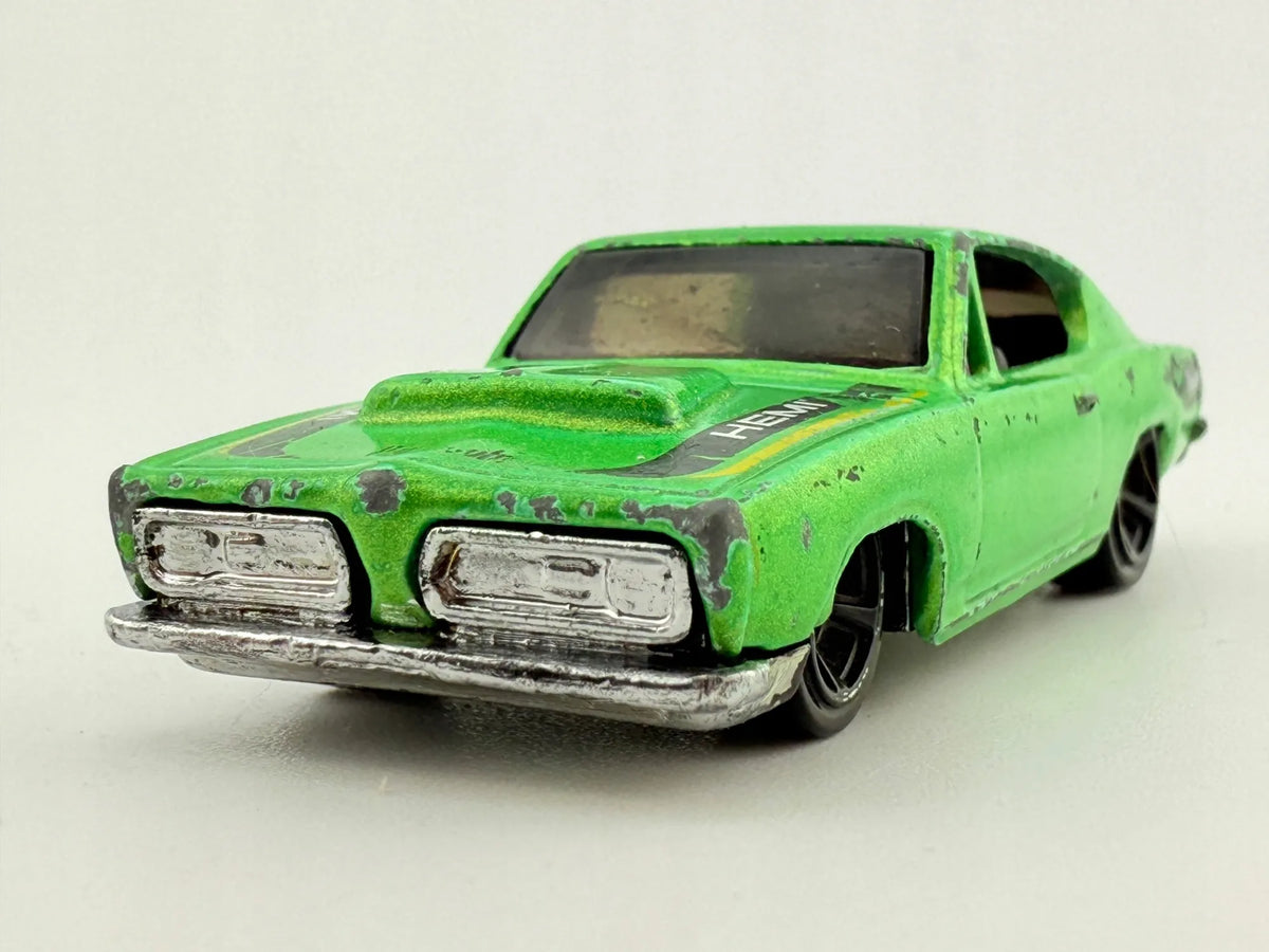 Hemi Cuda Hot Wheels Zielony – zdjęcie 6