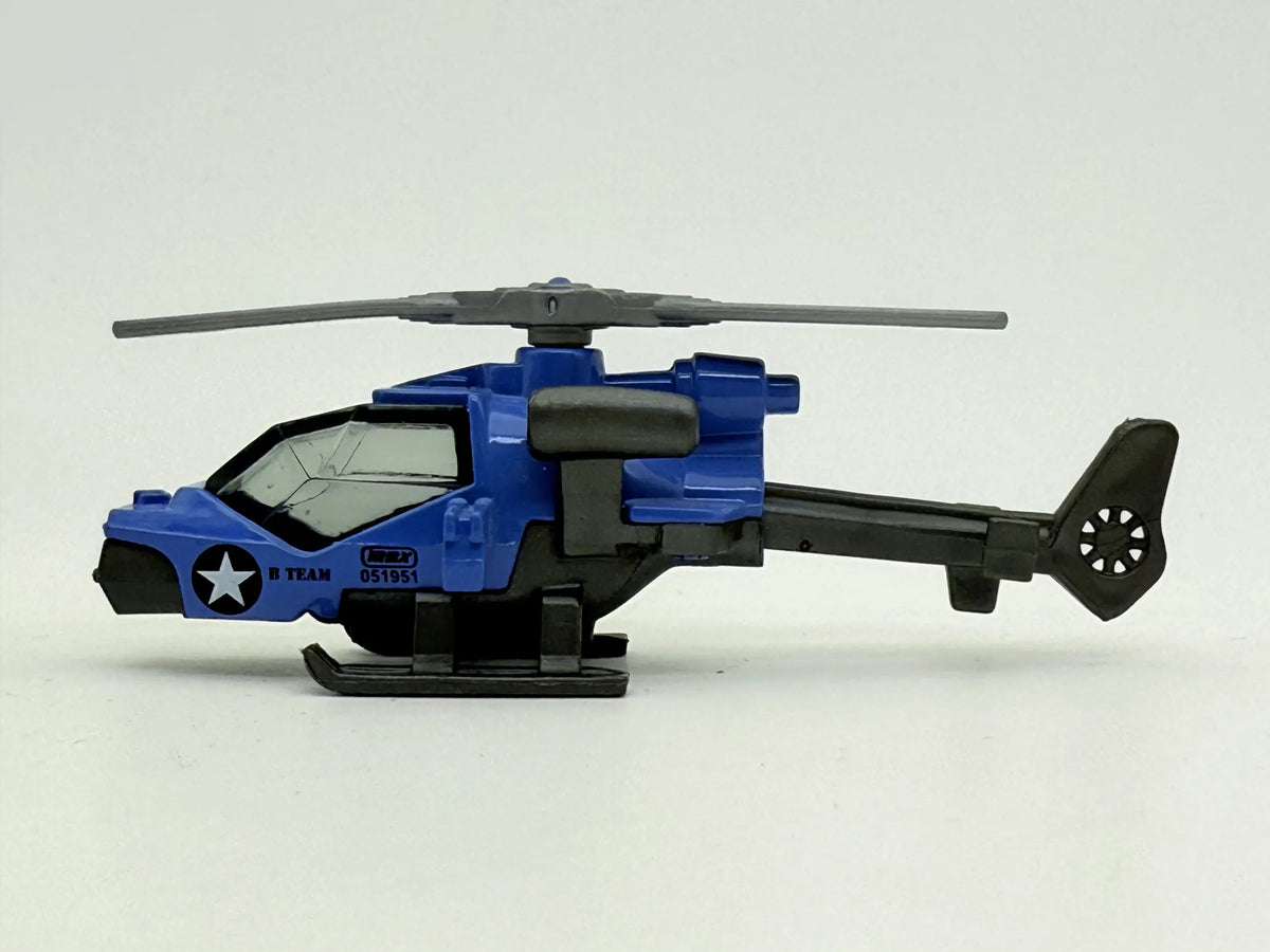 Mission Helicopter Matchbox 1985-2012 NiebieskI 1:64 – zdjęcie 6
