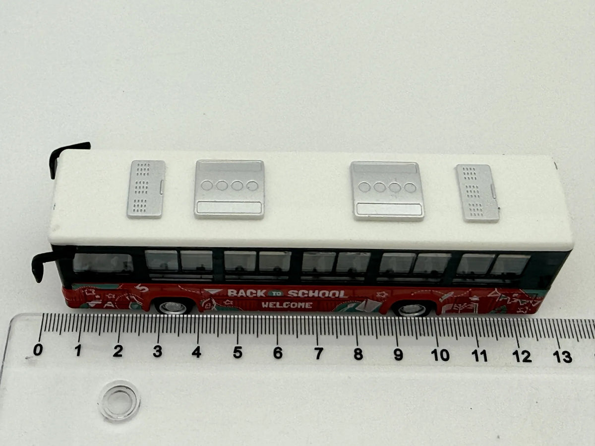 AUTOBUS SZKOLNY Back to School Welcome, Die cast, Czerwony, 1:64, Resoraki – zdjęcie 6