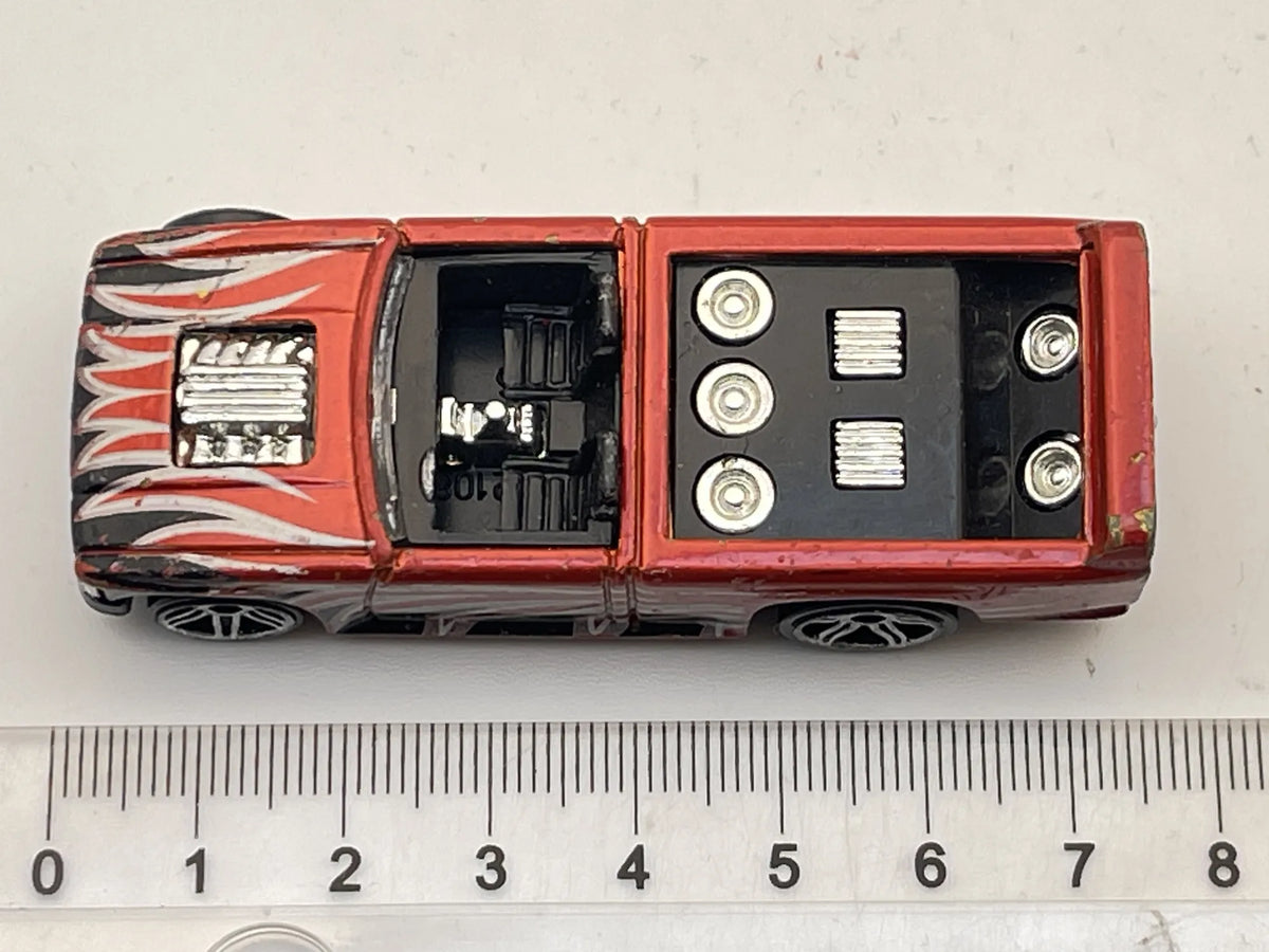 MINI TRUCK, Hot Wheels 1990, Resoraki, Die cast, Czerwony, 1:64 – zdjęcie 6