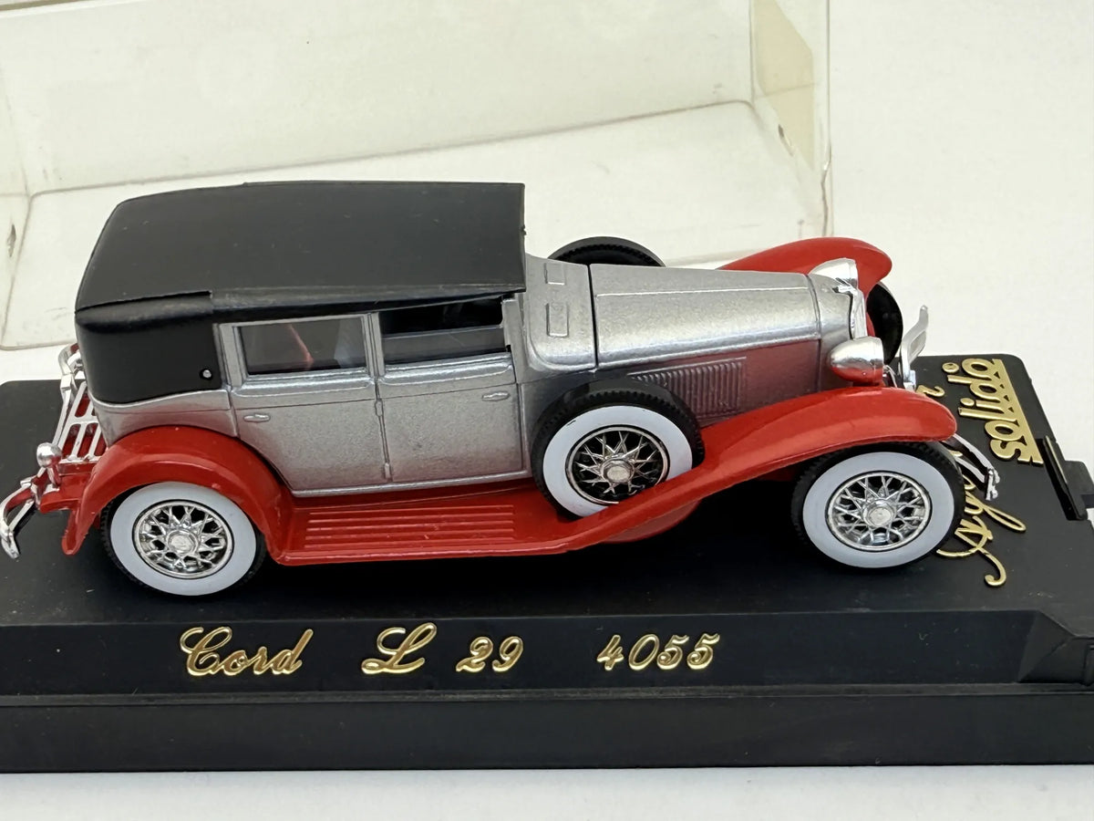 CORD L29 Z 1929 ROKU Age D'Or Solido '70 Srebrny 1:43 Made in France – zdjęcie 6