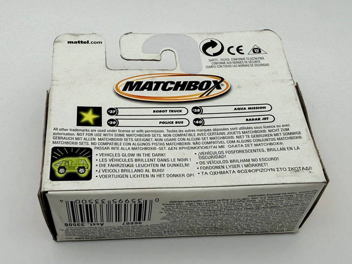 POLICE BUS Mainline Policja Matchbox 2001 Zielony 1:64 – zdjęcie 6