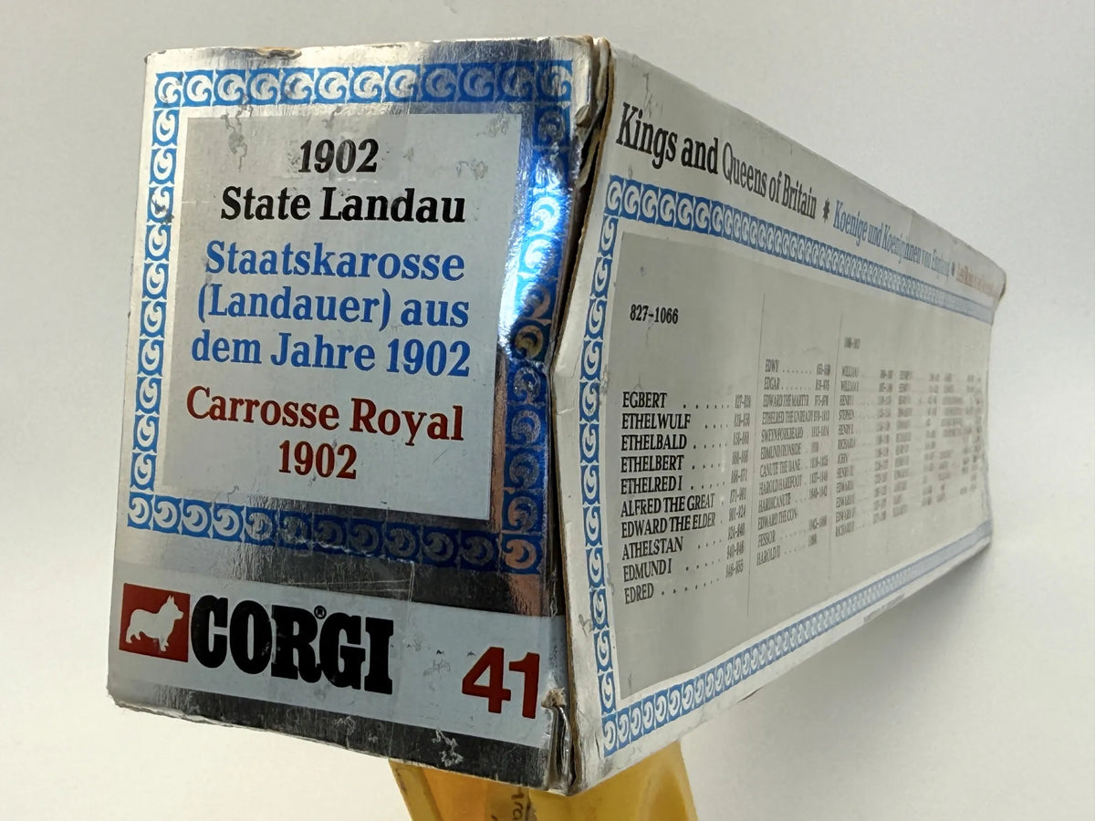 1902 STATE LANDAU Kings And Queens Of Britain Corgi 1977 1:30 Made in UK – zdjęcie 6