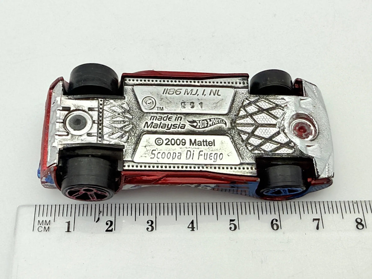 Scoopa Di Fuego Hot Wheels Czerwony 1:64 – zdjęcie 6