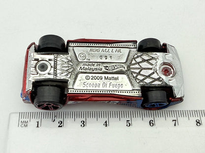 Scoopa Di Fuego Hot Wheels Czerwony 1:64 – zdjęcie 6